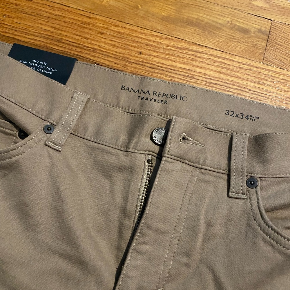 Mens Banana Republic Traveler Dress Pants